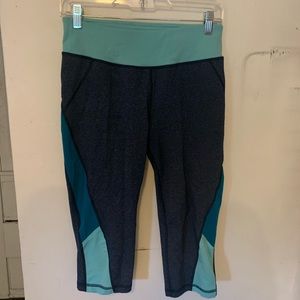 Navy/Teal Yoga Pants